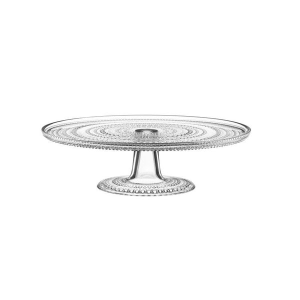 Iittala Kastehelmi cake stand 315mm clear