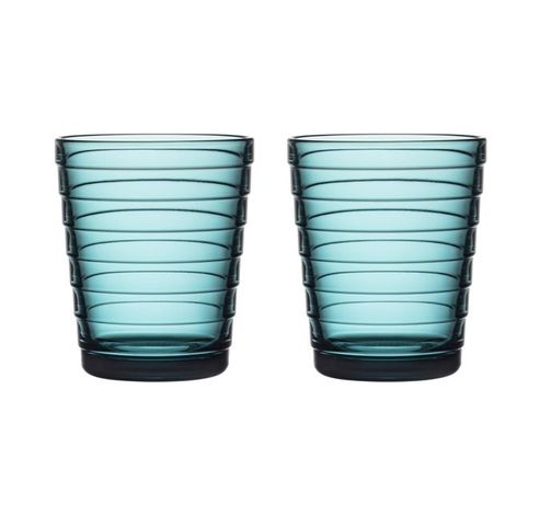 Aino Aalto Glas 22cl 2 stuks aqua  Iittala