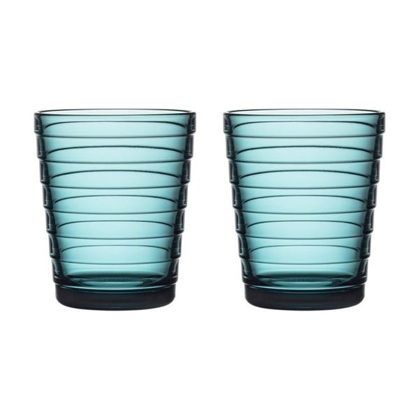 Iittala Aino Aalto Glas 22cl 2 stuks aqua