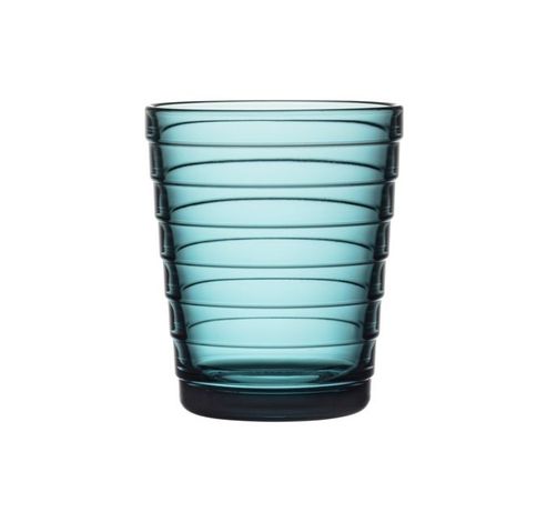 Aino Aalto Glas 22cl 2 stuks zeeblauw  Iittala