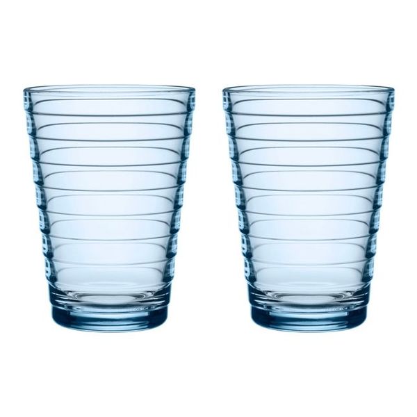 Iittala Aino Aalto Glas 33cl aqua 2 stuks