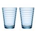 Iittala Aino Aalto Glas 33cl aqua 2 stuks