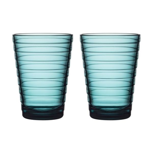 Iittala Aino Aalto Glas 33cl 2 stuks zeeblauw