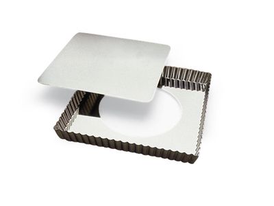 126810 Vierkante taartvorm losse bodem 23x23cm