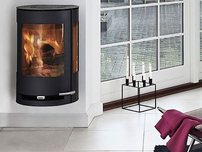 Aduro 9.4 acier noir poêle murale