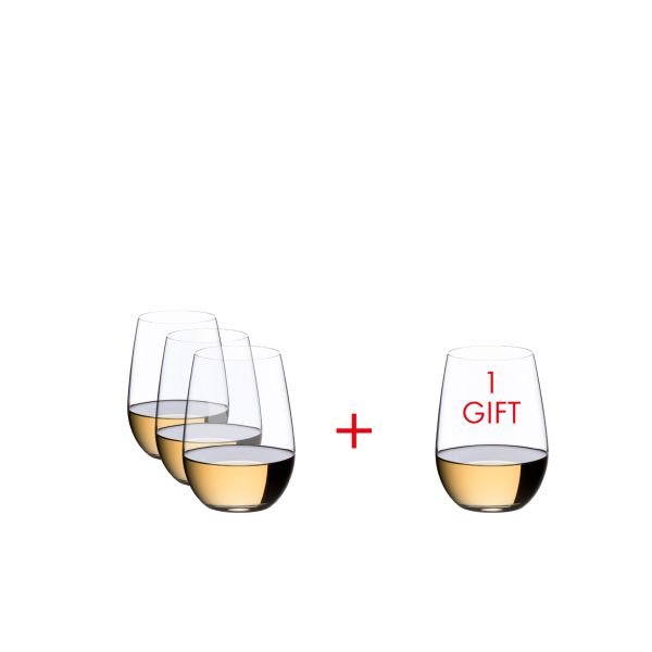 Riedel O Wine Tumbler Wijnglas Riesling 3+1 gratis