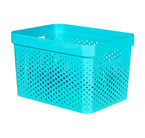 Infinity Box 17l Dots Bleu 36x27xh22cm   Curver