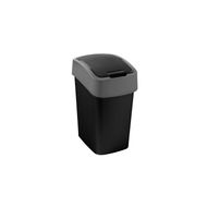 Flip Bin Zwart/licht Grijs 10l  