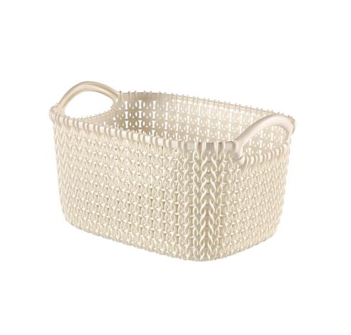 Knit Manne Xs Re 3l Oasis White 25x17x14cm  Curver