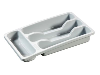 Bestekbak S 4 Vakken Licht Grijs 33x20xh6