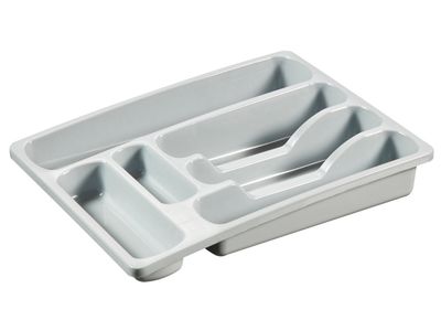 Bestekbak M 6 Vakken Licht Grijs 36x29xh6