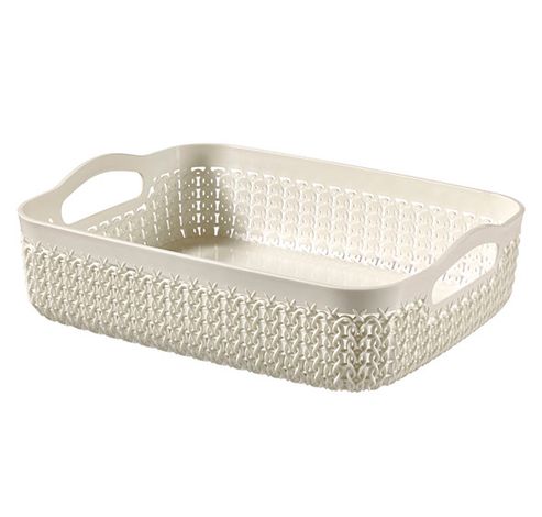 Knit Tray A5 2.6l Oasis White  26x20x 7cm  Curver