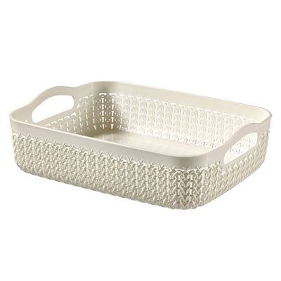 Knit Tray A5 2.6l Oasis White  26x20x 7cm 