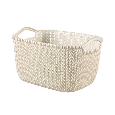 Knit Mand S Rh 8l Oasis White 30x22x17cm  Curver