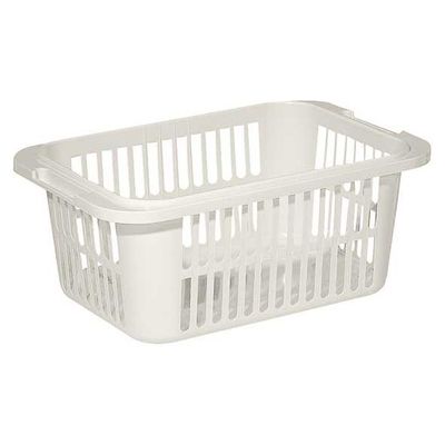 Lingo Panier A Linge Blanc 55l 66,5x43,5xh38cm  Curver