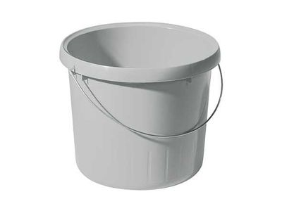 Seau 5l Gris Claur Ronde D23xh19.2cm 