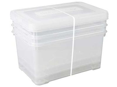 Handy Box Set3x50l 60x40x39.5cm Transpa Rant