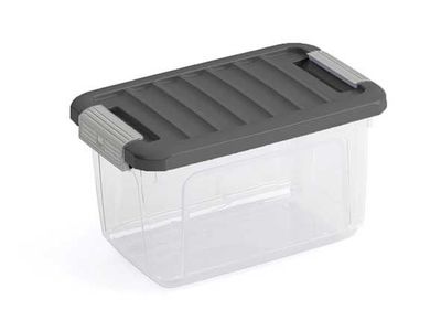 W-box Opbergbox Xs Grijs Deksel 28x18xh16,5cm