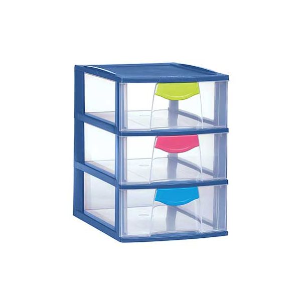 Curver Magic Case Ladesysteem 3x3l Blauw 25.5x19x27cm