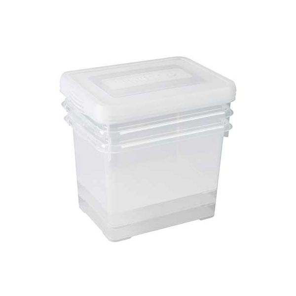 Handy Box Set3x20l 39.5x28.5x37.6cm Tra Nsparant 