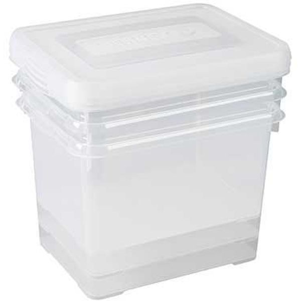 Curver Handy Box Set3x20l 39.5x28.5x37.6cm Tra Nsparant