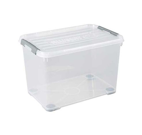 Handy Plus Box 65l Op Wieltjes Transpara Nt - 60x40x39cm  Curver