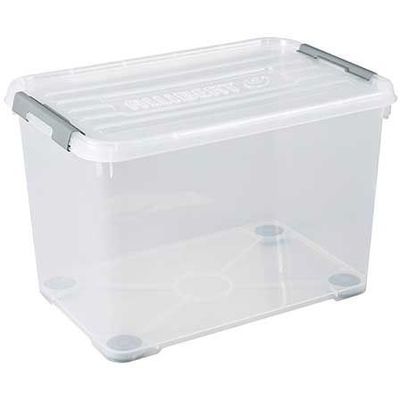 Handy Plus Box 65l Op Wieltjes Transpara Nt - 60x40x39cm  Curver