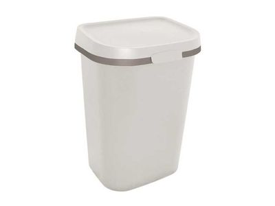 MISTRAL POUBELLE PLAT 25L BLANC 33.2X26.