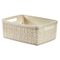 Jute Opbergbox Wit Small 5l 26,5x20 H10,5cm Rechthoek Offwhite 