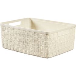 Curver Jute Box De Rangement Blanc Medium 12l 36,2x28,2xh14,5cm Rectangle Offwhite 