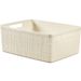 Jute Opbergbox Wit Medium 12l 36,2x28.2x H14,5cm Rechthoek Offwhite 