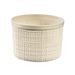 Curver Jute Opbergbox Wit Rond 2l D17,1xh12.6  Rond Offwhite +deksel