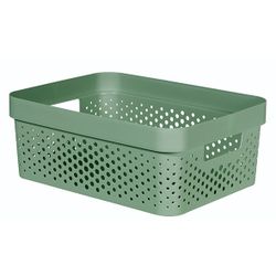 Curver Infinity Recycled Box 11l Dots Vert 35.6x26.6xh13.6cm 