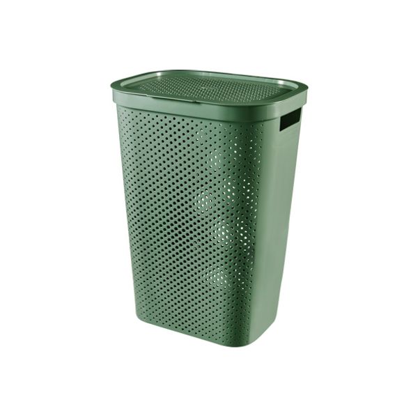 Infinity Recycled Wasbox Dots 60l Groen 44x35xh60cm 