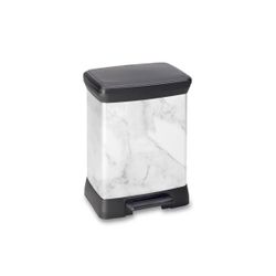 Curver Decobin Pedaalemmer 30l Marble 39x29xh50.5cm 