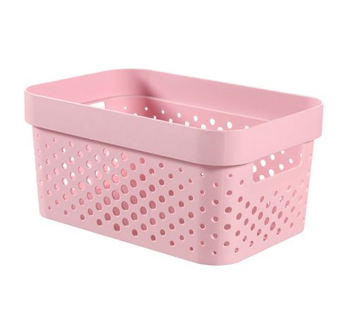 Infinity Recycled Box 4,5l Dots Rose  26x17,5xh12,3cm  Curver