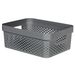 Curver Infinity Recycled Box 11l Dots D.grijs 35.6x26.6xh13.6cm