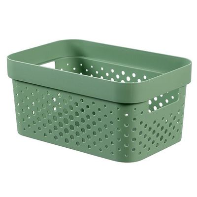 Infinity Recycled Box 4,5l Dots Vert 26x17,5xh12,3cm  Curver