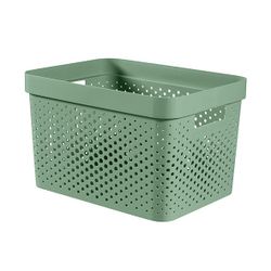 Curver Infinity Recycled Box 17l Dots Groen 35.5x26.2xh21.9cm 