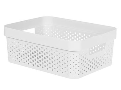 Infinity Recycled Box 11l Dots Wit 35.6x26.6xh13.6cm