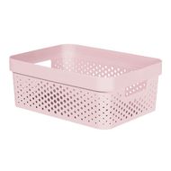 Infinity Recycled Box 11l Dots Rose 35.6x26.6xh13.6cm 