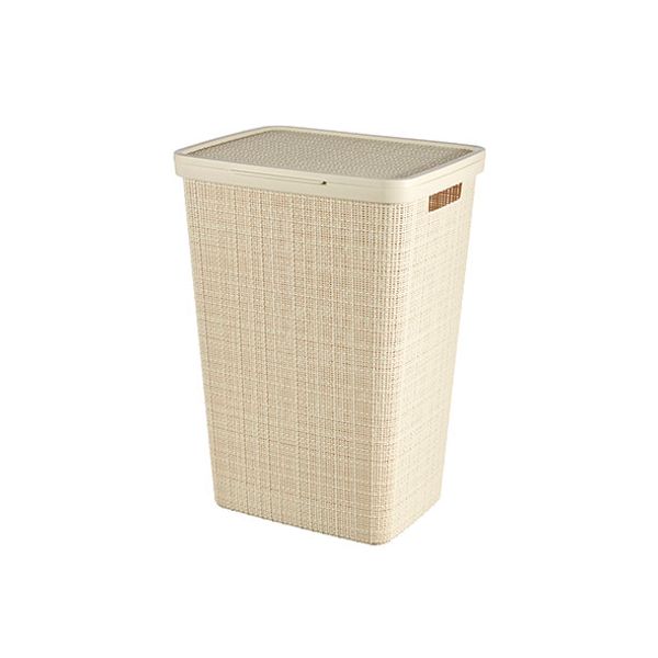 Curver Jute Wasbox Wit 58l 43x34x58.2cm Offwhite