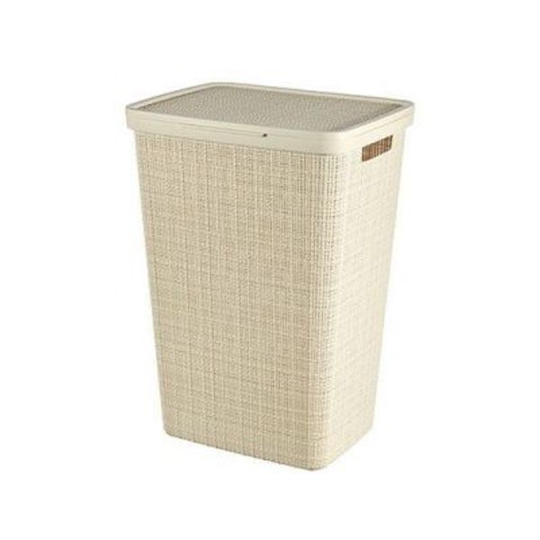 Curver Jute Wasbox Wit 58l 43x34x58.2cm Offwhite