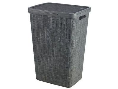 Jute Coffret Salle De Bain Gris Fonce 58l-43x34x58.2cm Deepshadow