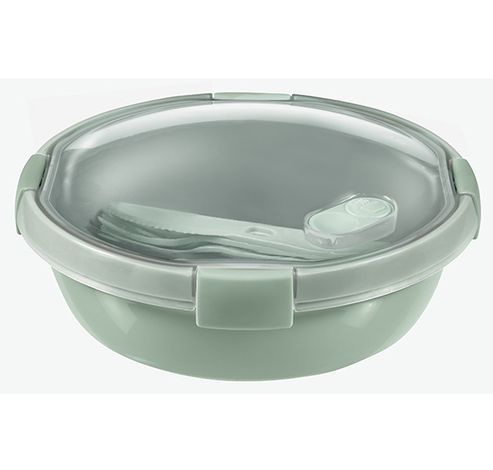 Smart To Go Eco Lunchbox 1l Rond Besteks 19,8x19,8xh6,6cm  Curver