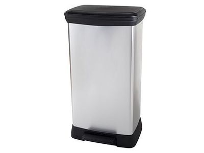 Decobin Pedaalemmer Duo Zilver 23+23l 39x29xh72cm
