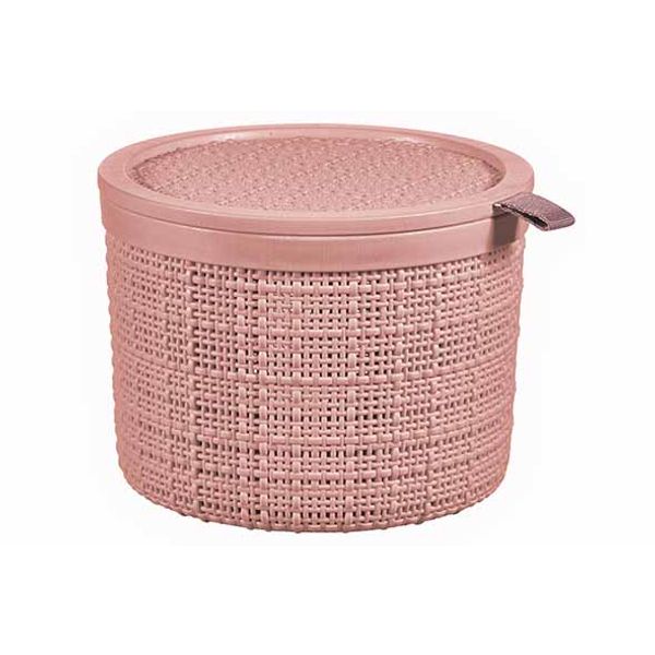 Curver Jute Opbergbox Rose Dawn Round 2l D17,1x H12,6cm