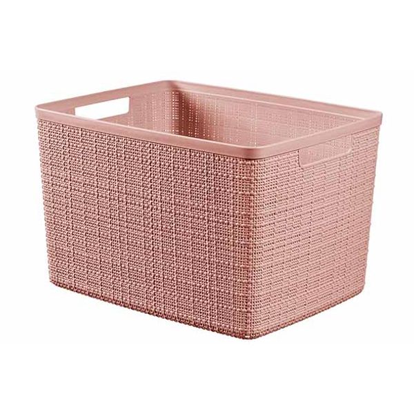 Curver Jute Opbergbox Rose Dawn Large 20l 36,2x 28,2xh23cm