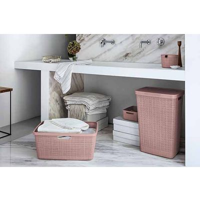 Jute Wasmand Rose Dawn 46l 59,4x39,4xh25 Cm  Curver