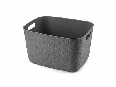 Softex Opbergmand L 19l Antraciet 37,9x29,2xh22,1cm